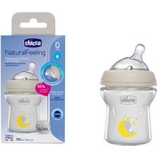 Chicco Natural Feeling Cam Biberon 150 ml Silikon Malzeme ile 0+ Ay Bebeğiniz İçin Yumuşak Besleme
