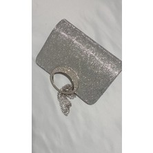 Şarra Gossi Gümüş Kulplu Abiye Çanta