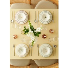 Bella Maison Garden Stoneware 12 Parça 4 Kişilik Yemek Takımı Mix