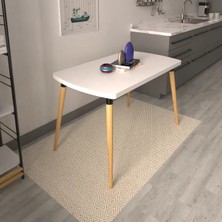 Vilinze Argos Sabit Mdf Naturel Mutfak Masası - 70 x 120  cm