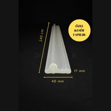 Diecor Dekoratif Boyanabilir Polistren 1 Adet 4 cm Duvar Çıtası