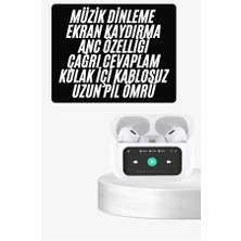 İsmiyle Al Dokunmatik Ekranlı Anc/enc Yeni Nesil Pro Bluetooth Kulaklık Dokunmatik Ekran