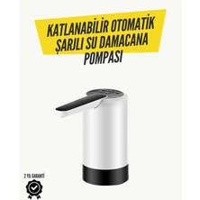 İsmiyle Al Katlanabilir Şarjlı Damacana Su Pompası Pratik Kullanım