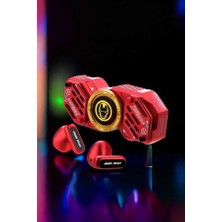 İsmiyle Al Stres Çarklı Bluetooth Kulaklık Kablosuz Kırmızı Yüksek Ses Kaliteli