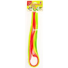 Bubu Floresanlı Renkli Şeritler 1X75 cm Canlı Renklerle Sanatsal Yaratıcılık İçin