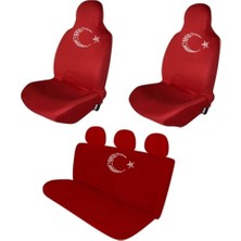 Antwax Volkswagen Transporter Penye Oto Koltuk Kılıfı - Ay Yıldız Baskıl (524689337)