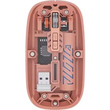 İsmiyle Al Bluetooth ve USB Destekli Kablosuz Şeffaf Mouse Sessiz Kullanım