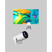 İsmiyle Al 4K Destekli Full Hd Projeksiyon Cihazı – 130 Inç Geniş Ekran, Wifi ve HDMI Bağlantılı