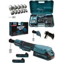 İsmiyle Al Yandan Sıkma Somun Uyumlu Akülü Cırcır Kolu 21V Güçlü Tork