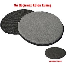 Outex Spor Kaydırmaz Tabanlı Yuvarlak Sandalye Minderi 40X40X2 cm - Su Geçirmez