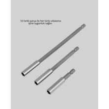 İsmiyle Al Metal Gövdeli 16LI Bits Seti Çok Fonksiyonlu Tamir Aleti