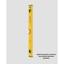 İsmiyle Al Hassas Ölçüm Sağlayan 600 mm Sarı Su Terazisi