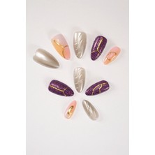 Takma Tırnak Seti & Zararsız Yapıştırıcı, El Yapımı (Handmade)