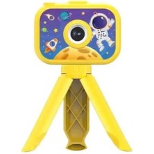 İsmiyle Al Çocuklara Özel Ayaklı Mini Fotoğraf Makinesi Dijital LCD Ekran