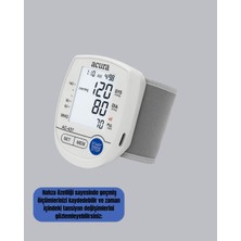 İsmiyle Al Bilekten Ölçer Tansiyon Aleti Şarjlı-Pilli Hafızalı Pratik Kullanım