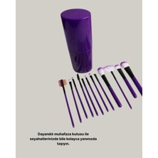 İsmiyle Al 12’li Profesyonel Makyaj Fırça Seti Ultra Yumuşak Sentetik Kıllı