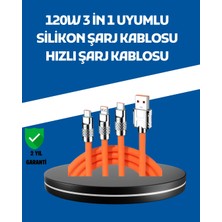 İsmiyle Al 120W Şarj Destekli 3’ü 1 Arada Çoklu Şarj Kablosu – 1.2 Metre