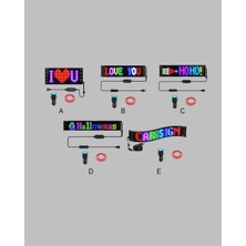 İsmiyle Al Rgb Kayar Yazılı LED Reklam Ekranı – USB Bağlantılı Esnek Tasarım