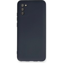 Hnrlishp Newface  Galaxy A02S Kılıf Nano Içi Kadife Silikon - Lacivert