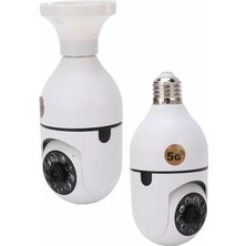 İsmiyle Al Güvenlik Kamerası Wi-Fi Özellikli 360 Derece Full Hd 1080P Ampül Kamera