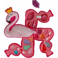 NW NessiWorld 2599 Flamingo Şekilli 3 Katlı Makyaj Güzellik Seti