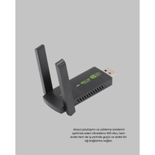 İsmiyle Al Ultratekno Dual Band Wifi Adaptör – 1200 Mbps, USB 3.0, Çift Antenli, Geniş Kapsama Alanı ve Y