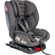 Tommybaby Creative 0-36 kg 360 Derece Dönebilen Isofix'li Oto Koltuğu Gri Yan Darbe Koruması