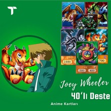 Teteoka 40'lı Yu-Gi-Oh! Joey Wheeler Anime Deste Kağıt Materyal ile Çok Renkli Oyun Takımı