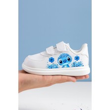 Aqua Kids Maviçiçekli Spor Ayakabı Sneakers