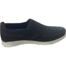 Modayak Enes Siyah Nubuk Beyaz Poli Taban Hakiki Deri Erkek Ayakkabı