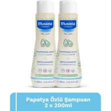 Mustela Papatya Özlü Göz Yakmayan Kolay Tarama Sağlayan Bebek ve Çocuk Şampuanı 2’li Set 200 ml x 2