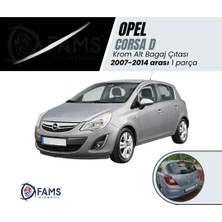 Fams Otomotiv  Opel Corsa D Krom Bagaj Alt Çıtası 2007> Paslanmaz Çelik