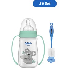 Wee Baby Safari Kulplu Pp Biberon 250 ml - Koala (Temizleme Seti)