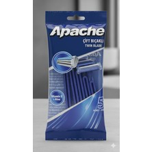 Apache Çift Bıçaklı Permatik -Banyo Traş Bıçağı (5 Adet)