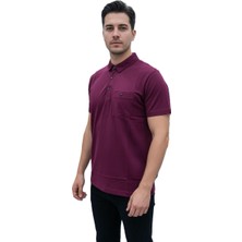 Lacaton Erkek 26-7015 Normal Beden  Polo Yaka Flota Cepli T-Shit