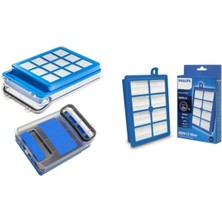 Boyser Servis Boyser Philips Xb 9125 Marathon Ultimate Uyumlu Hepa Filtre Seti ve Arka Şeffaf Kapak