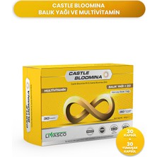 Castle Bloomina Balık Yağı ve Multivitamin Içeren Takviye Edici Gıda