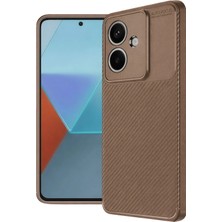 Hnrlishp Newface  A3 Kılıf Auto Focus Karbon Kapak - Kahverengi