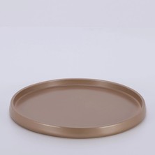 Selim Victoria Yuvarlak Tepsi Vizon