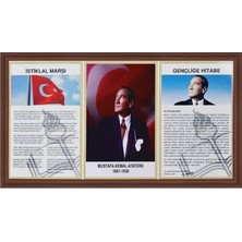 Panda 3\'lü Milli Levha (Mdf Çerçeve) - 45X90CM