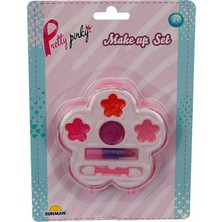 Sunman 25949 Mini Makyaj Güzellik Seti Çiçek Temalı Renkli Aksesuar Kız Çocuklar İçin