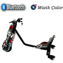 T-Scooter Drift Car Elektrikli Kaykay Hoverboard Siyah-Beyaz-Kırmızı