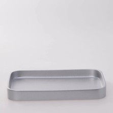 Selim Victoria Dikdörtgen Tepsi Küçük Gümüş