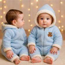 GMG Collection Baby Wellsoft Kapüşonlu Fermuarlı Kışlık Bebek Tulum