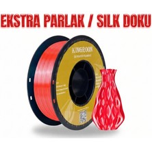 Kingroon Silk Pla Filament Kırmızı - High Speed (600MM/S) - Bambu Lab ve K1 Uyumlu - 1.75MM 1 kg