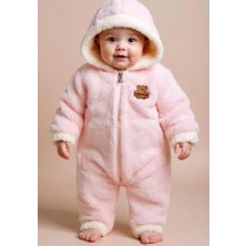 GMG Collection Baby Wellsoft Kapüşonlu Fermuarlı Kışlık Bebek Tulum