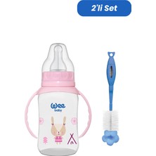 Wee Baby Klasik Kulplu Pp Biberon 150 ml - Pembe (Temizleme Seti)