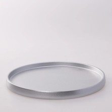 Selim Victoria Yuvarlak Tepsi Gümüş