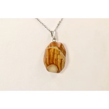 Doğaltaş Jasper Kolye