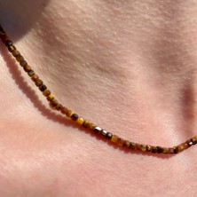 Doğaltaş Kaplan Gözü Kolye (Cesaret ve Motivasyon Taşı)